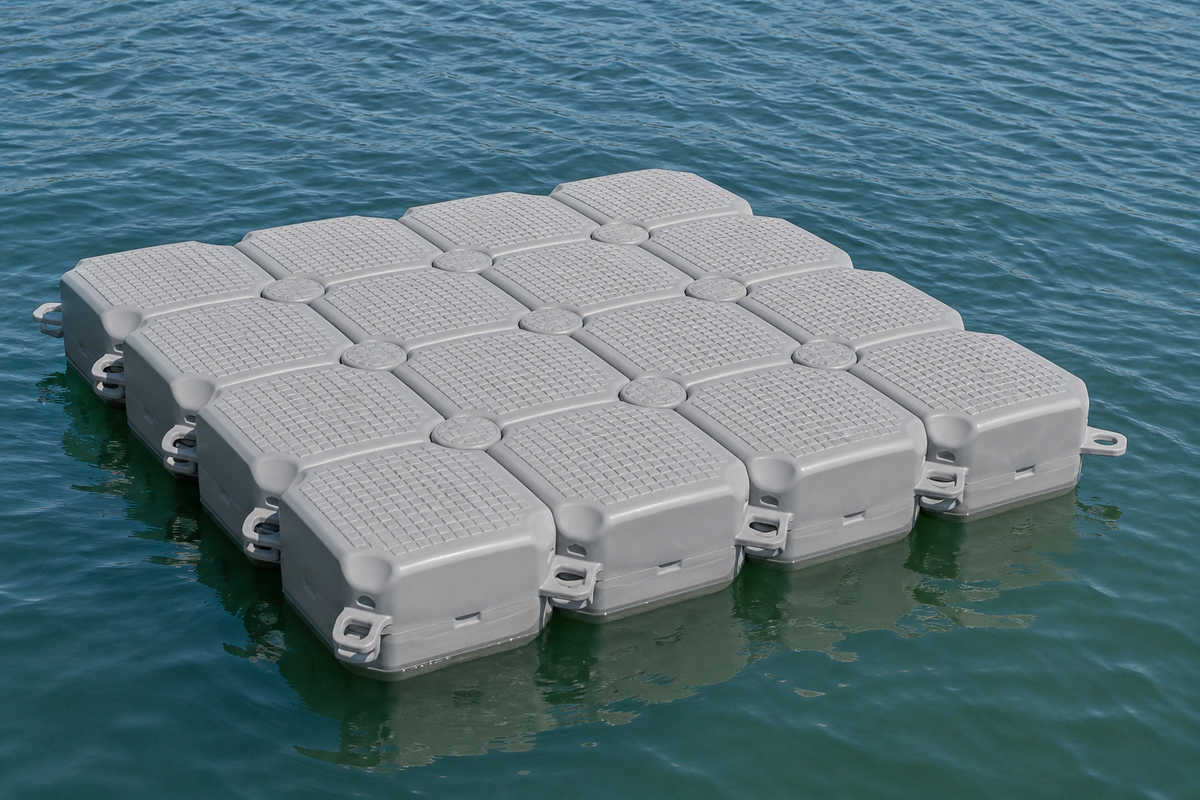 16-cube swim platform pontoon 2m x 2m