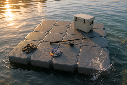 16-cube HDPE swim platform pontoon 2m x 2m, Northern Beaches